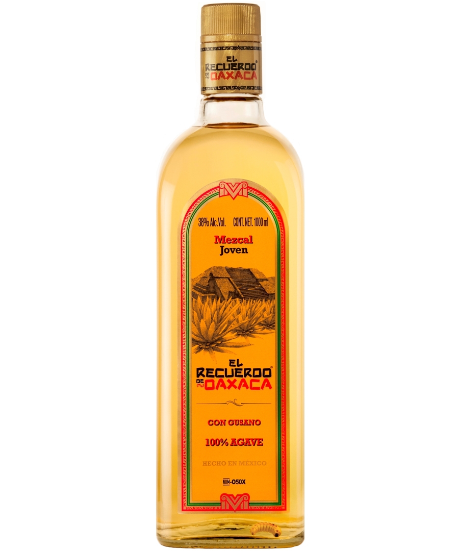 El Recuerdo de Oaxaca Gold Mezcal 100% Espadin Agave 1l (38% - 1